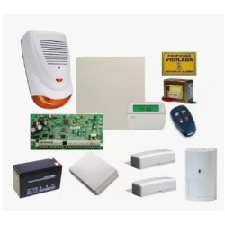 Central Alarma DSC 1832 Gabinete Sirena Sensores Central Alarma DSC 1832 Gabinete Sirena Sensores