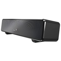 Parlante Genius SoundBar 100 USB, Portátil, Color Negro, 6W RMS