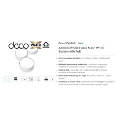 Access Point Mesh Indoor Tp-link Deco X50 Poe