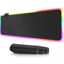 Mouse Pad Gamer Led Rgb Retroiluminado 80x30 Xl Noga Horizon